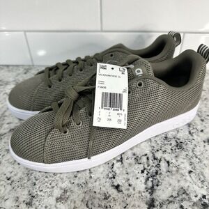 Adidas VS Advantage Clean CL Tennis Shoes Mens 7 Green Lace Up Low‎ Top Sneakers